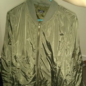 Rue 21 Olive Green Bomber Jacket